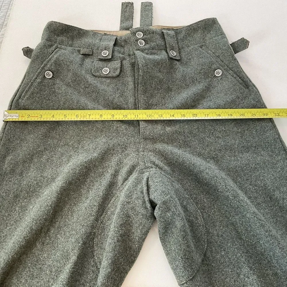 WWII German M43 Field Wool Trousers Pants Men’s 34” Waist WW2 - Picture 12 of 13
